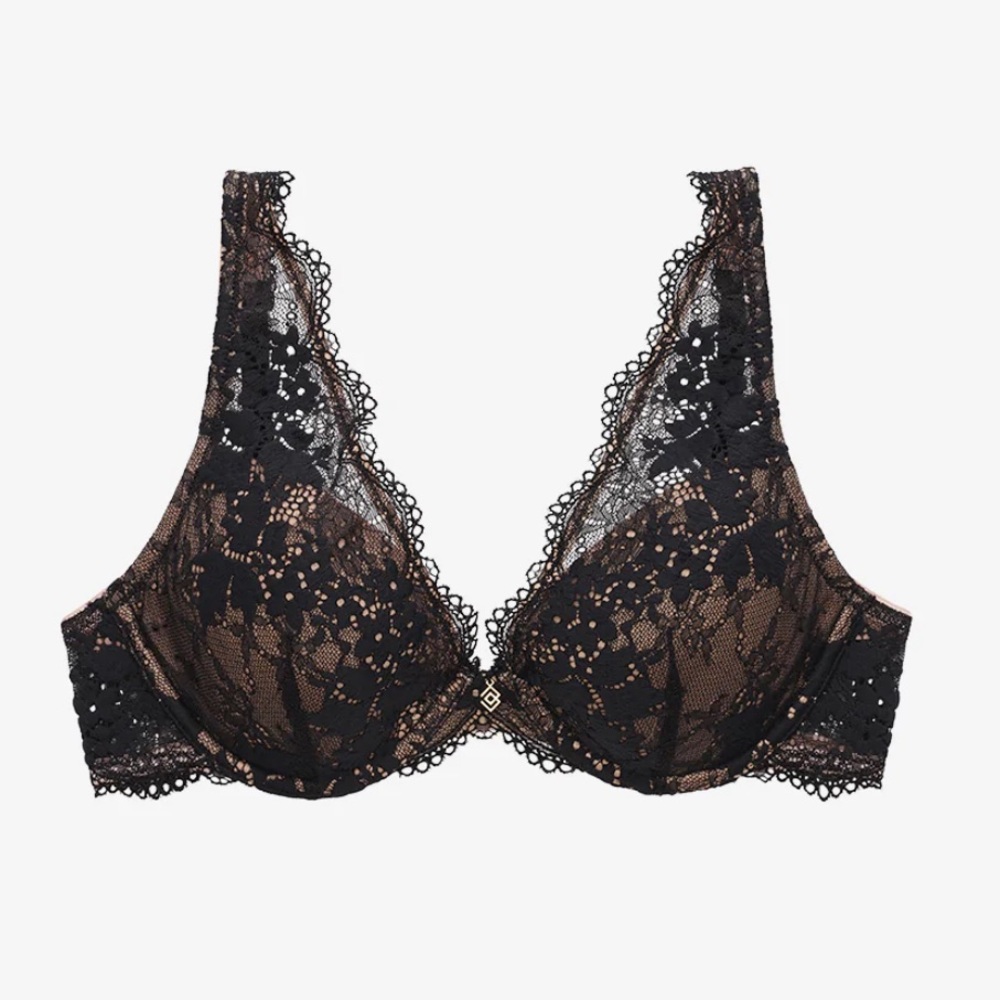 Thirdlove All Day Lace Uplift Plunge Bra Size 32F